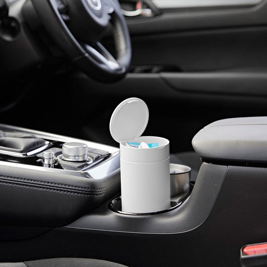 tower（タワー）ボトル型蓋付きゴミ箱 ホワイト