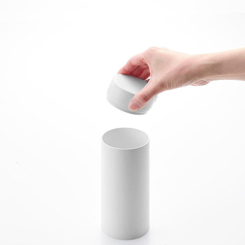 tower（タワー）ボトル型蓋付きゴミ箱 ホワイト
