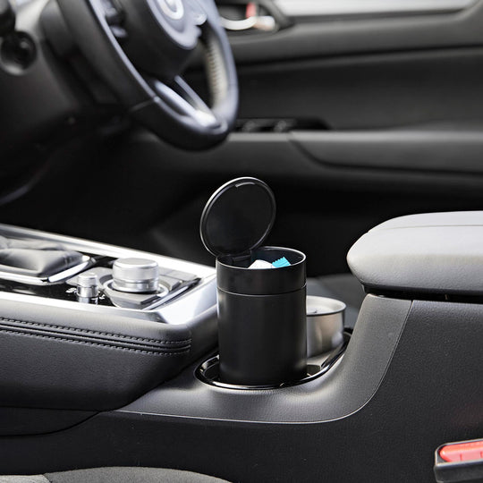 tower（タワー）ボトル型蓋付きゴミ箱 ブラック