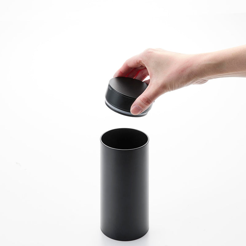 tower（タワー）ボトル型蓋付きゴミ箱 ブラック