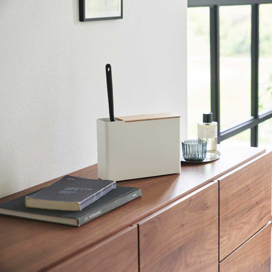 RIN（リン）替えモップ入れ付きハンディーワイパースタンド ナチュラル