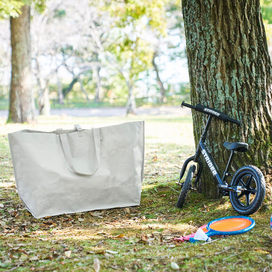 tower（タワー）ポリエチレンシート外遊び収納バッグ ワイド ライトグレー