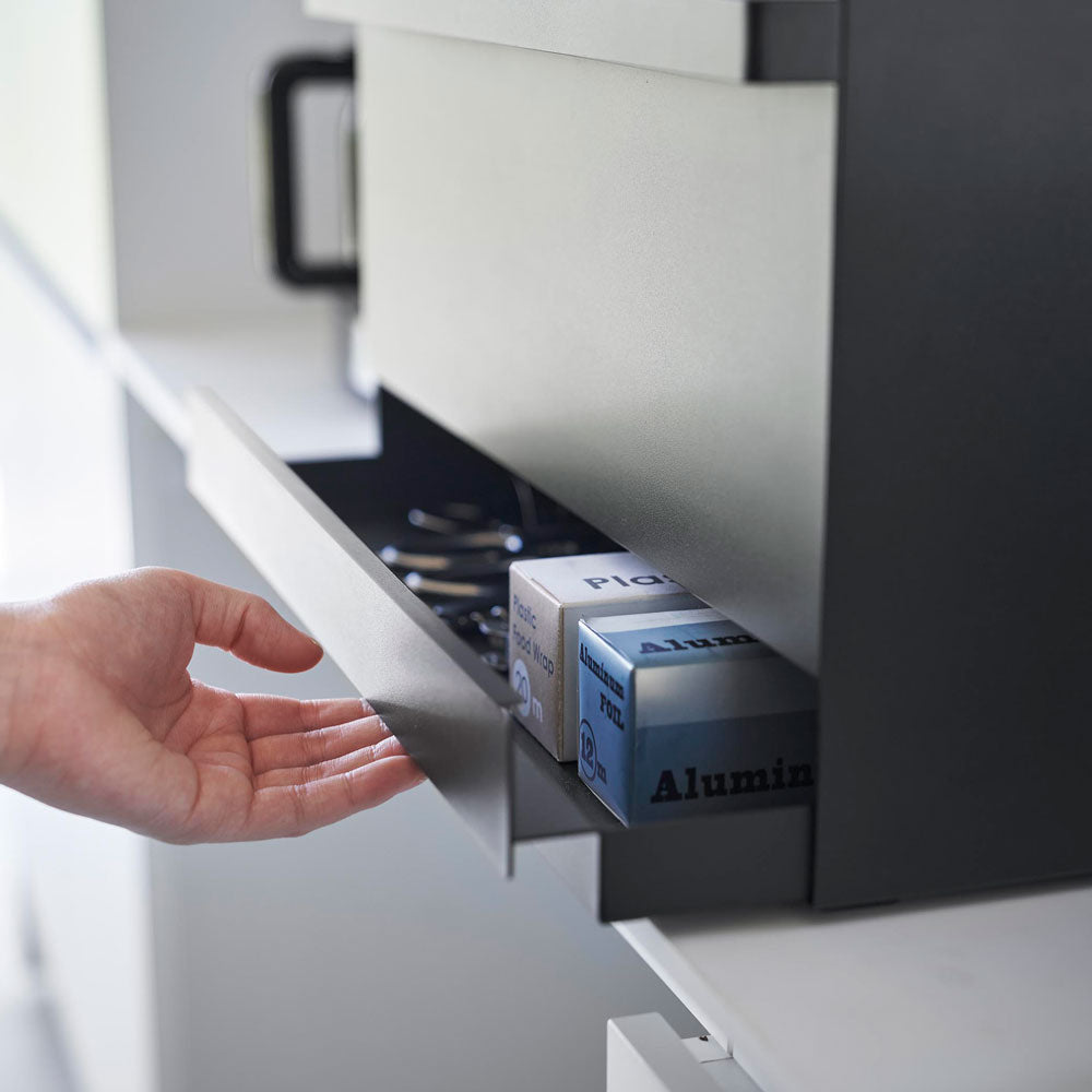 tower/タワー ブレッドケース 引き出し型2段　ブラック おしゃれ 1858 TOWER（タワー）ブレッドケース 引き出し型 2段 ブラック 1858