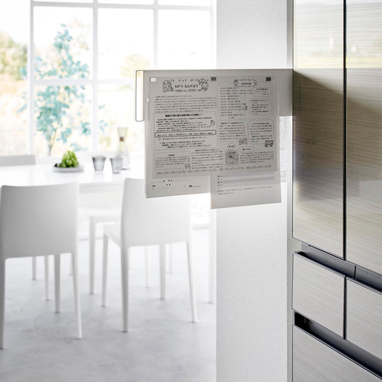 tower（タワー）マグネット冷蔵庫横隠せるスライドスチールパネル ホワイト