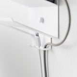 tower（タワー）ウォールモバイル充電＆収納ラック ３段 石こうボード壁対応 ホワイト