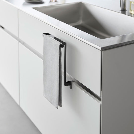 tower（タワー）キッチンシンク下収納扉タオルハンガー ブラック