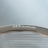 365methods ガラスのようなボウル&ステンレスザル (平縁)