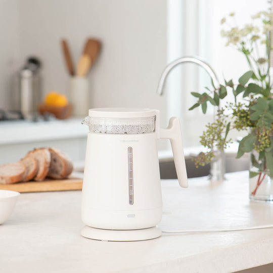 recolte(レコルト) ダブルウォールガラスケトル ホワイト