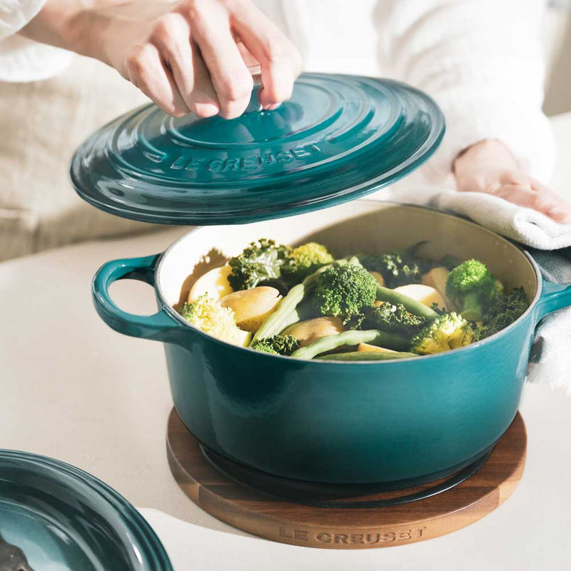LE CREUSET(ル・クルーゼ) ココット・ロンド メレンゲ |キッチン用品