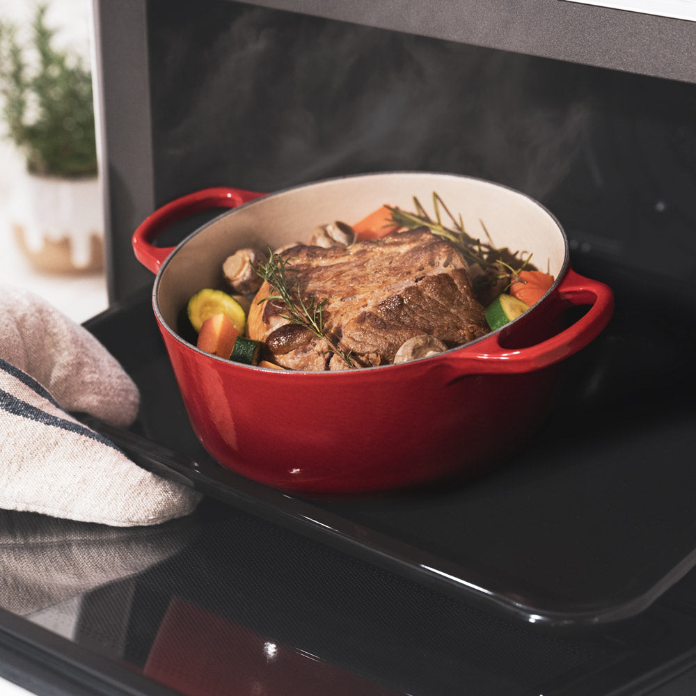 LE CREUSET(ル・クルーゼ) ココット・ロンド オレンジ (マットブラック