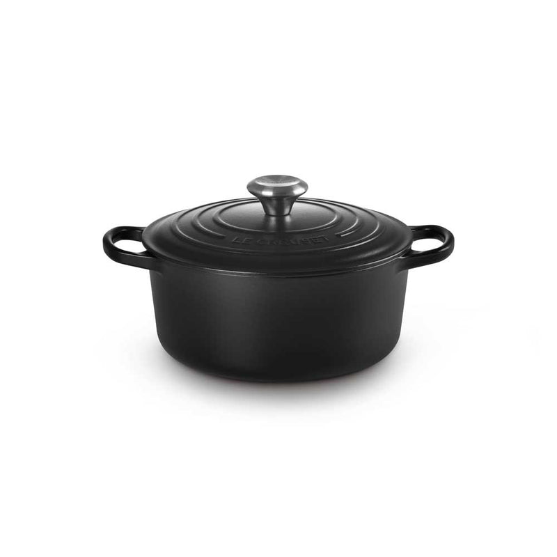 LE CREUSET ココット・ロンド 16cm LE CREUSET(ル・クルーゼ) ココット・ロンド マットブラック |キッチン