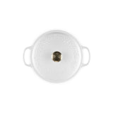 LE CREUSET（ル・クルーゼ）シグニチャー ココット・ロンド 22cm エタニティレース コットン(ライトゴールドツマミ)