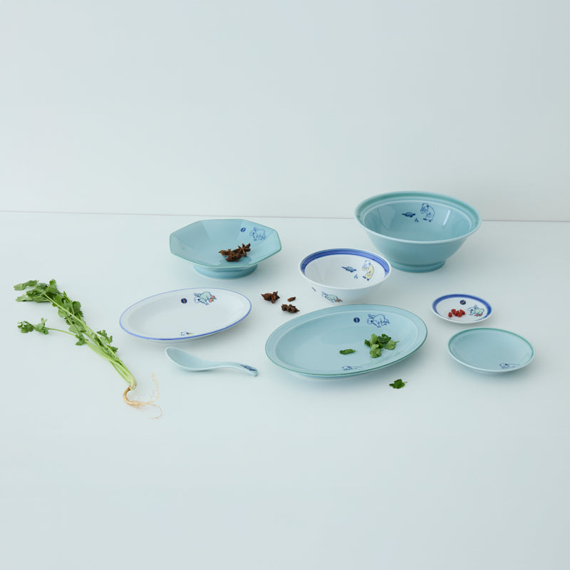 EDITIONS(エディションズ) KARAKO 楕円プレート 青磁 |キッチン用品