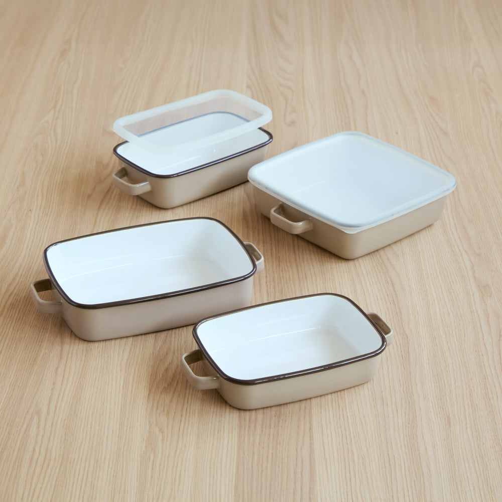 ホーローオーブンディッシュカフェオレ