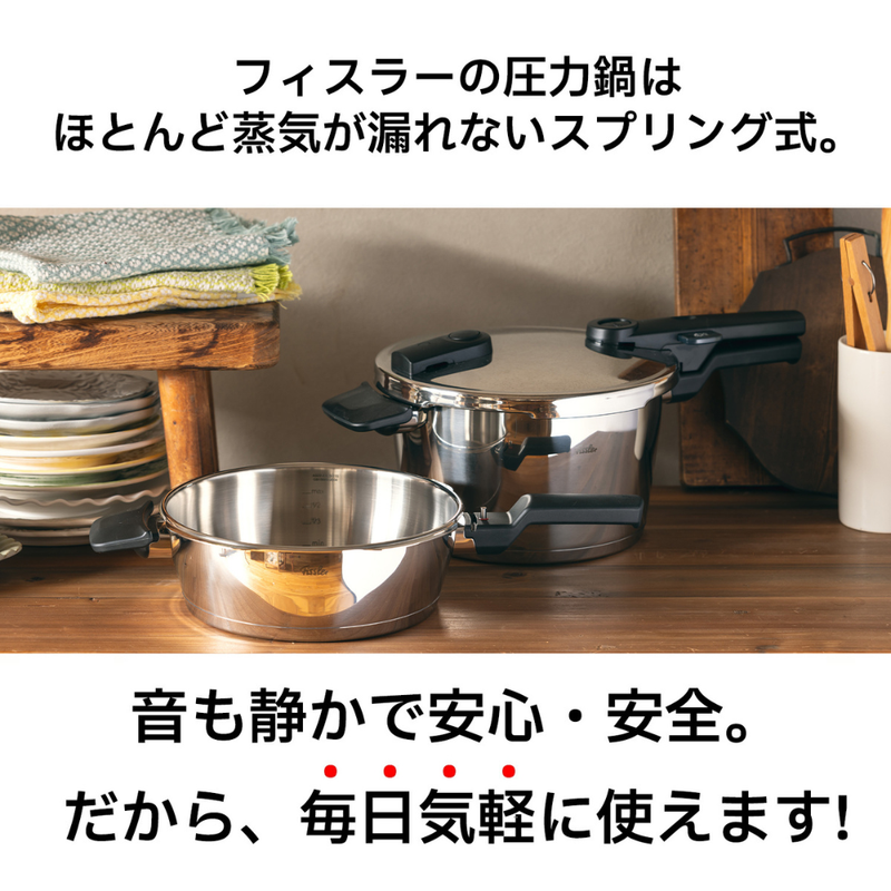 Fissler(フィスラー) ビタクイック シャイニー 圧力鍋セット 4.5L 600