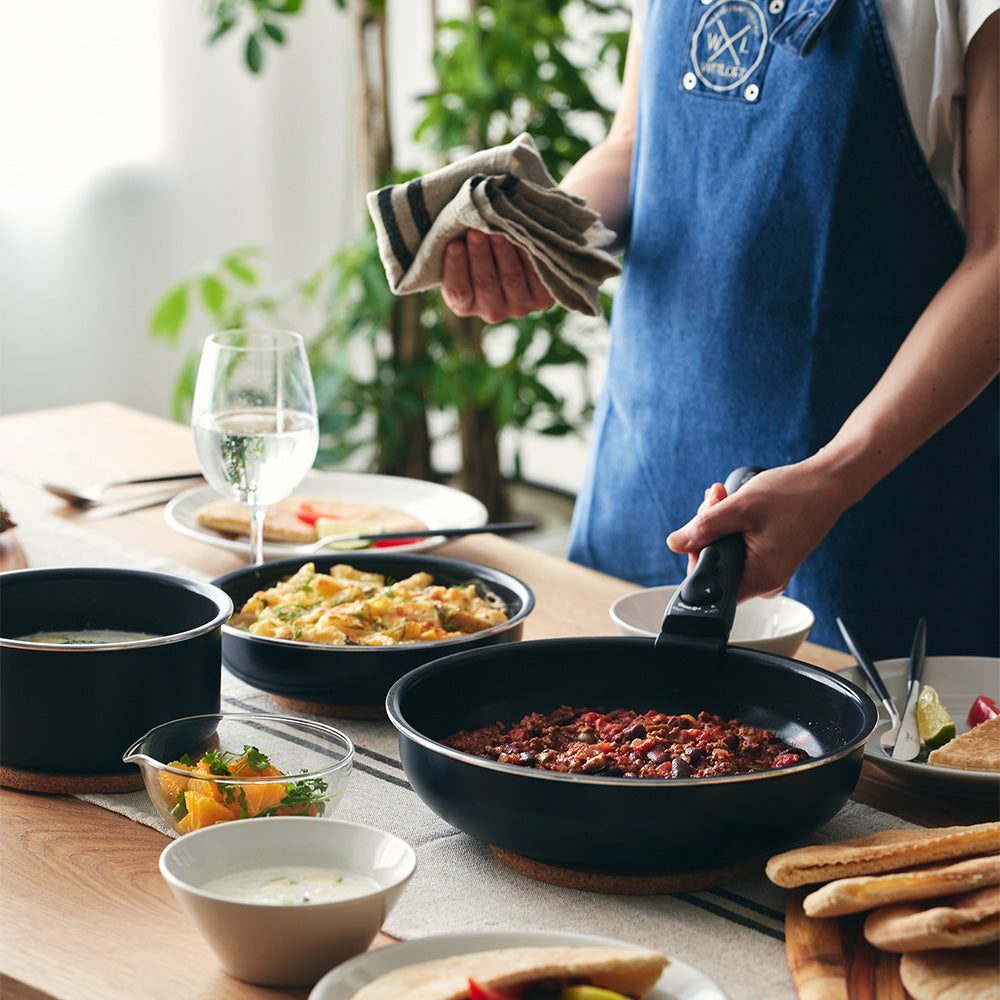 【グリーンパン】クリックシェフ4点セット(ブルー) グリーンパン クリックシェフ 4点セット オックスフォードブルー(4点