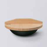 HEGE(ヘゲ)  Ф250直火鍋(木蓋付き)Wrapping Set ブラック