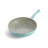 【SALE】GREENCHEF(グリーンシェフ) アースカラー ウォックパン 28cm ミントグリーン