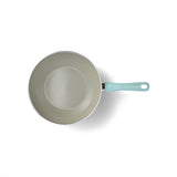 【SALE】GREENCHEF(グリーンシェフ) アースカラー ウォックパン 28cm ミントグリーン