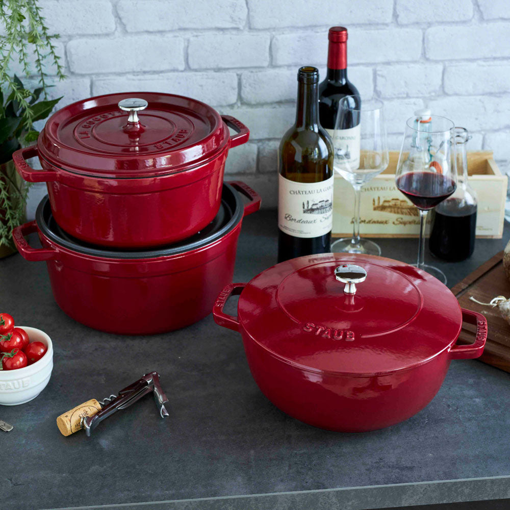 STAUB(ストウブ） Wa-NABE（ワナベ）M 18cm ボルドー 40502-280