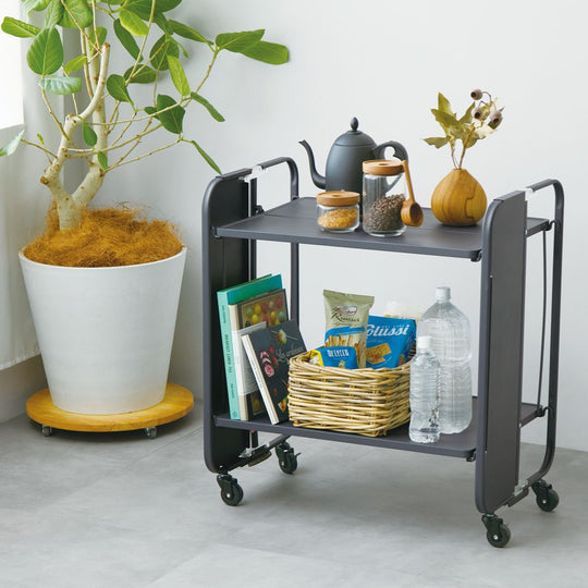 365methods HOME DECOR フォールディングトローリー グレー