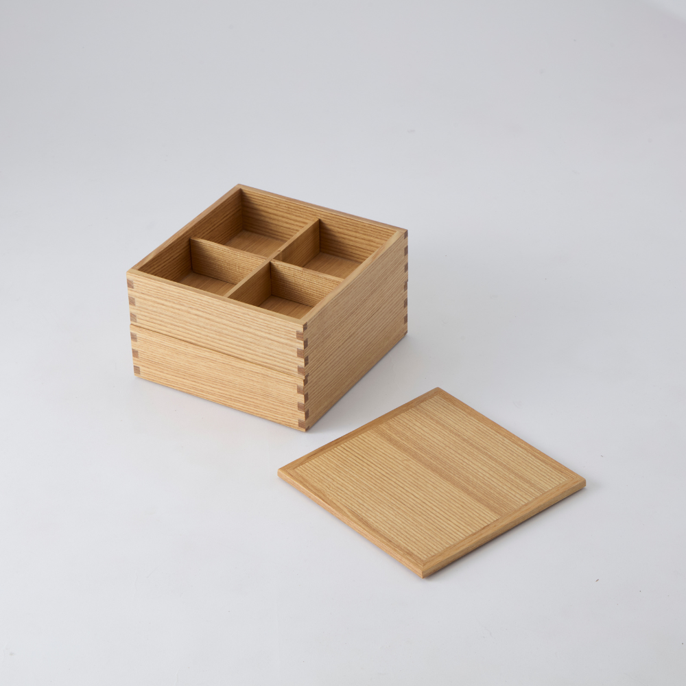にちにち道具 白木塗 二段重 (タモ) |キッチン用品通販サイト Y.YACHT