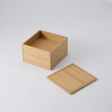にちにち道具 白木塗 二段重 (タモ)