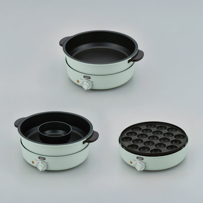 Toffy（トフィー）電気グリル鍋 ペールアクア