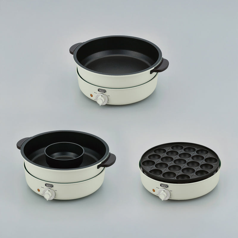 Toffy（トフィー）電気グリル鍋 アッシュホワイト