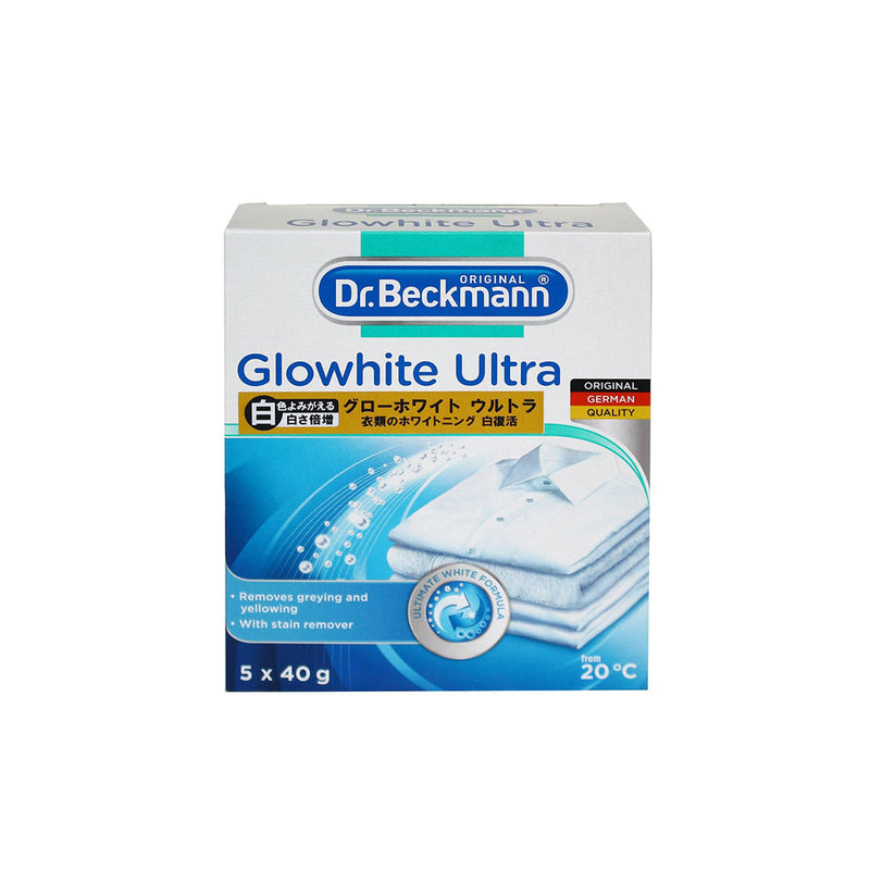 Dr. Beckmann（ドクター ベックマン）グローホワイト ウルトラ 蛍光増白剤（酸素系漂白剤入り）5包入り
