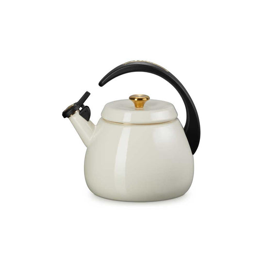 LE CREUSET（ル・クルーゼ）クロシェ・ケトル クリーム (ゴールドツマミ)