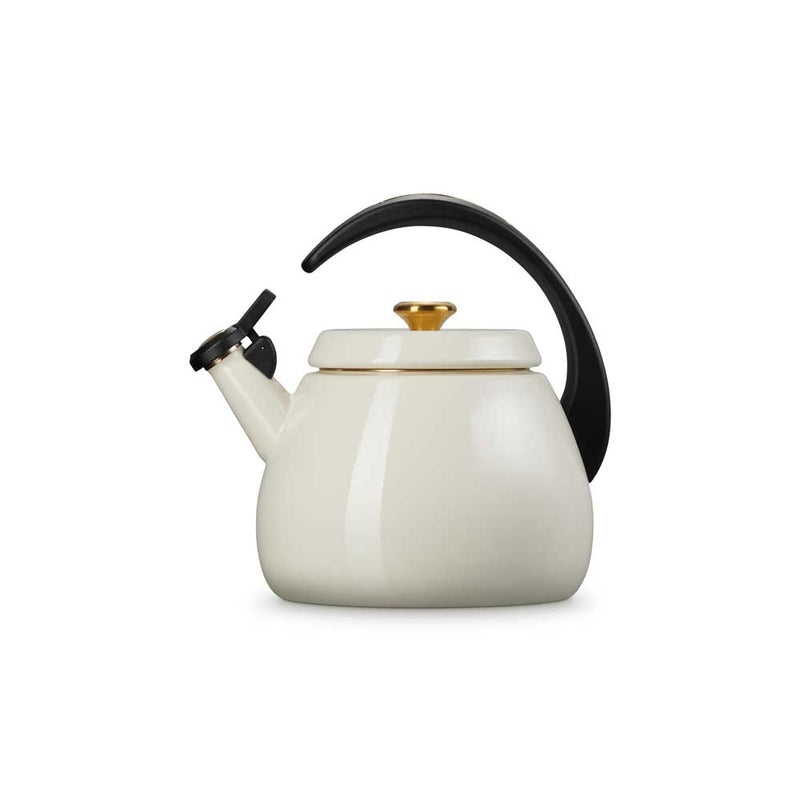 LE CREUSET（ル・クルーゼ）クロシェ・ケトル クリーム (ゴールドツマミ)