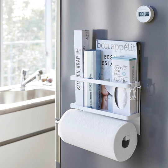tower（タワー）マグネットキッチンペーパー&ラップホルダー ホワイト