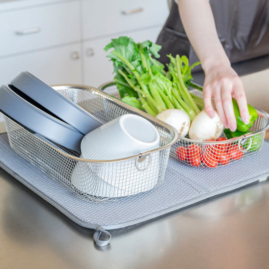 bws SELECTION（ビーワースセレクション）すっきり暮らす水切りかご 浅深セット