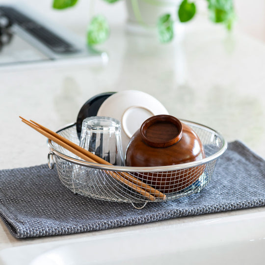 bws SELECTION（ビーワースセレクション）すっきり暮らす水切りかご(まるい浅型/まるい深型)