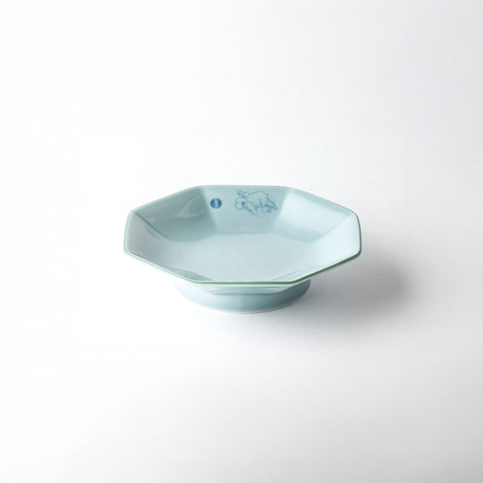 EDITIONS(エディションズ) KARAKO 八角高台プレート 青磁