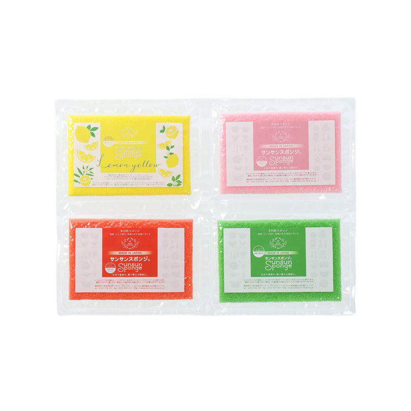 サンサンスポンジ パステル 4個セット