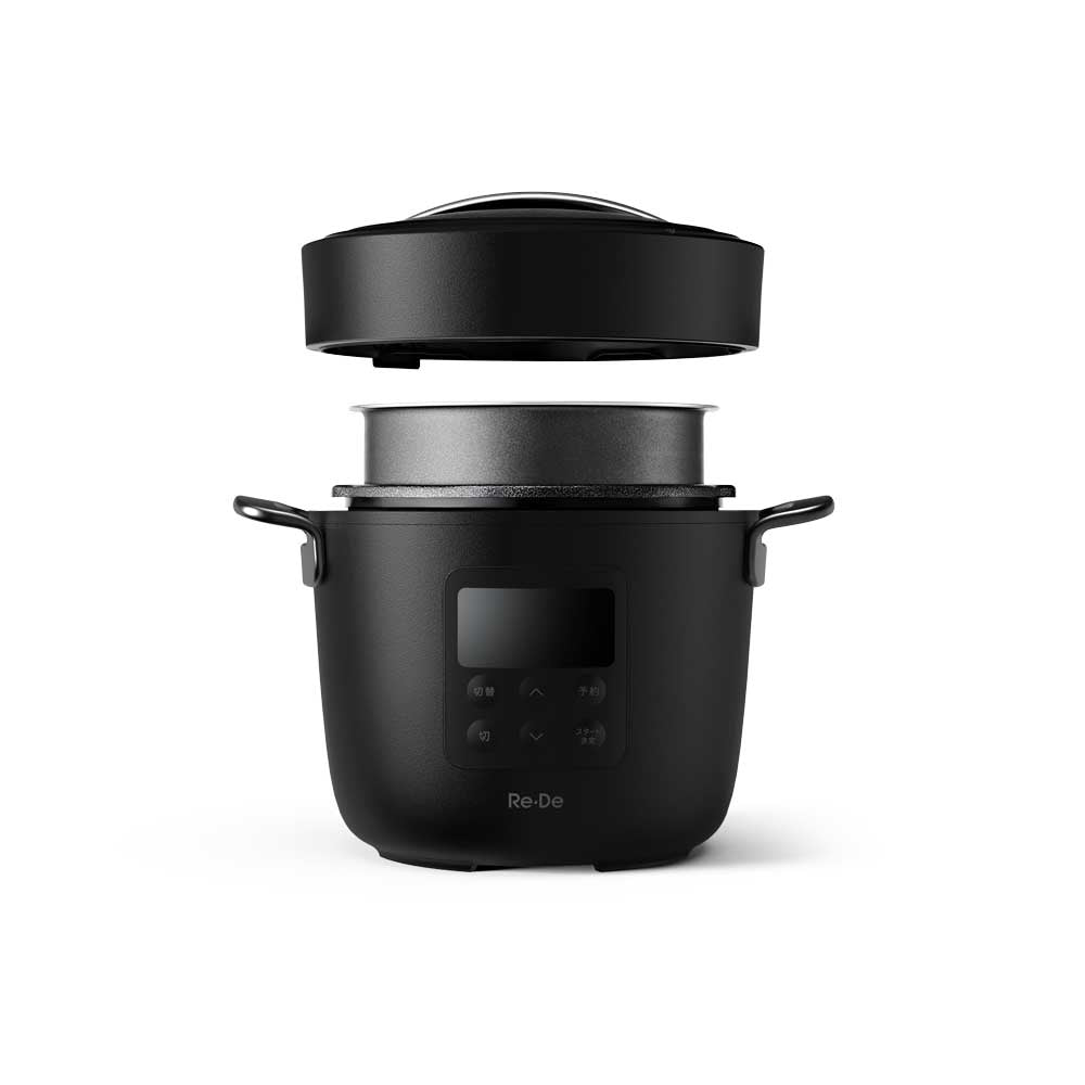 Re・De Pot 電気圧力鍋 2L ブラック EPC01A-20BK |キッチン用品通販