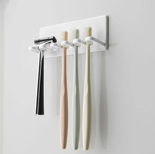 tower（タワー）マグネットバスルーム歯ブラシホルダー 5連 ホワイト