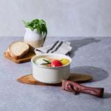 【単品】グリーンパン クリックシェフ 着脱式木目調ハンドル ブラウン