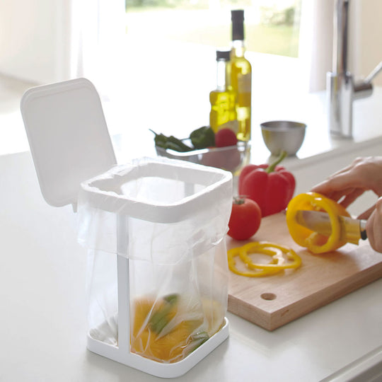 tower（タワー）蓋付きポリ袋エコホルダー ホワイト