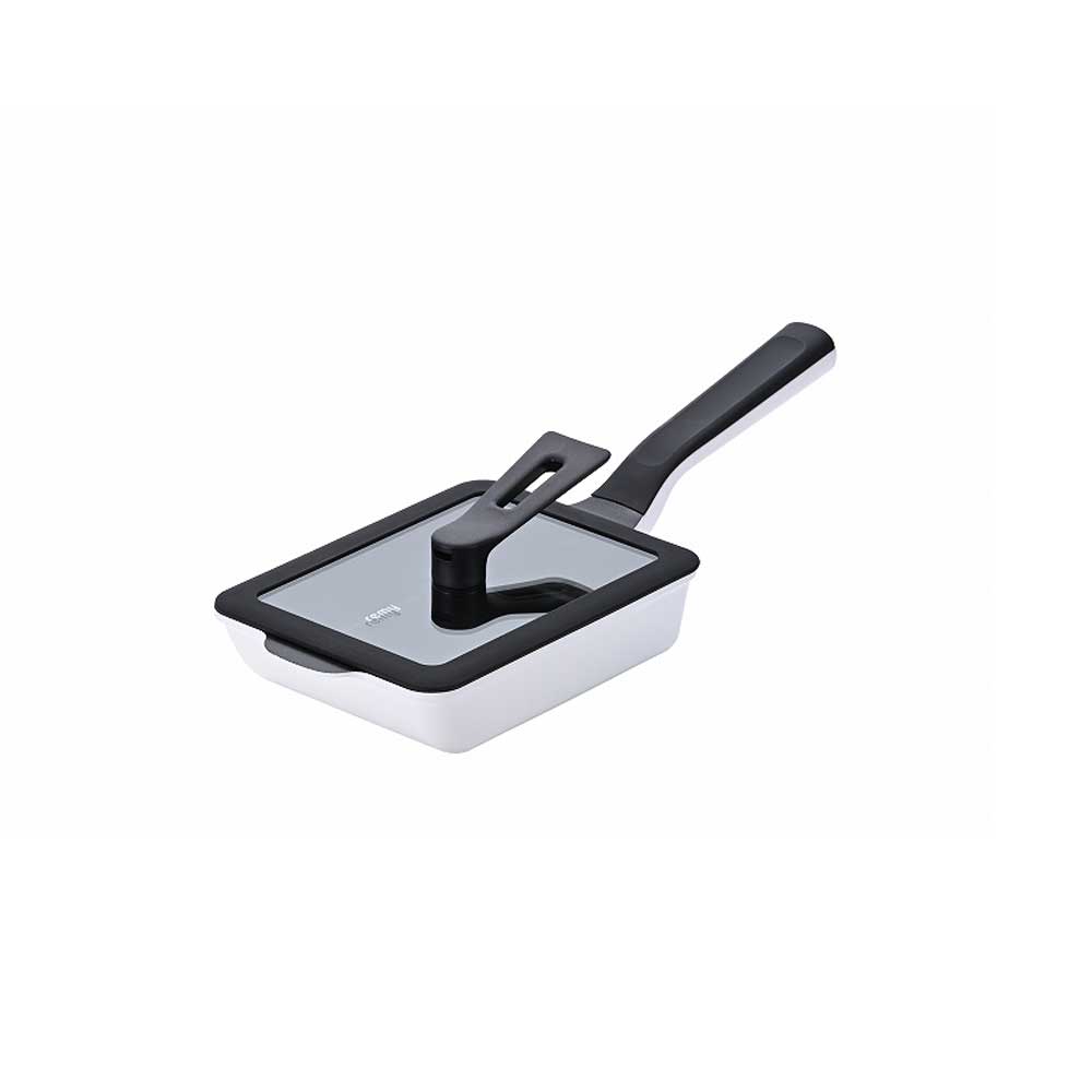 remy(レミー) レミパンエッグ(蓋付) ホワイト RHF-331 |キッチン用品