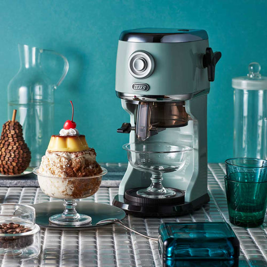 Toffy（トフィー）コンパクト電動ふわふわかき氷器 ペールアクア