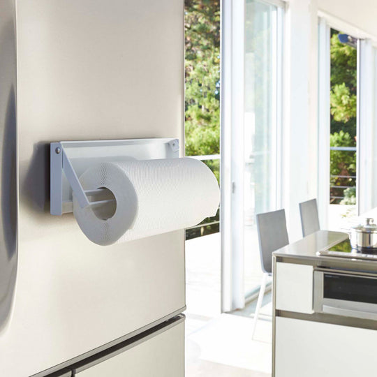 tower（タワー）片手でカットマグネットキッチンペーパーホルダー ホワイト