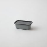 野田琺瑯 +Gray(プラスグレー)   レクタングル深型 シール蓋付
