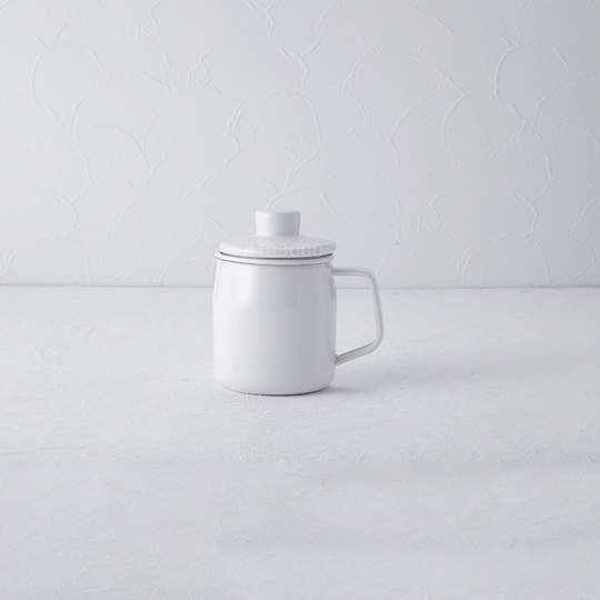 富士ホーロー フィルトミニ 0.35Lオイルポット ホワイト