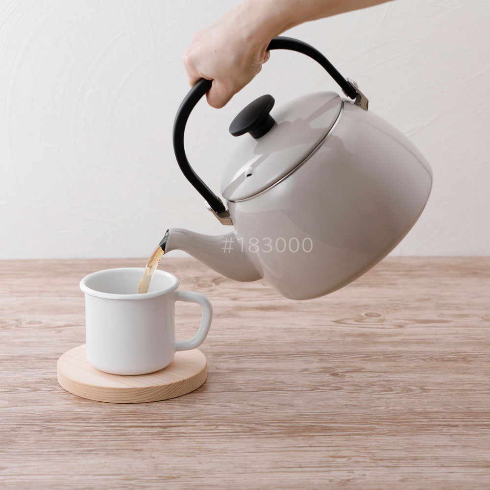 富士ホーロー コットンプラス 2.5L ケトル グレージュ CTP-2.5K