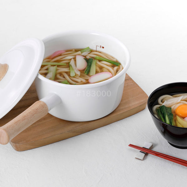 富士ホーロー コットンプラス ソースパン18cm アッシュブルー CTP-18S
