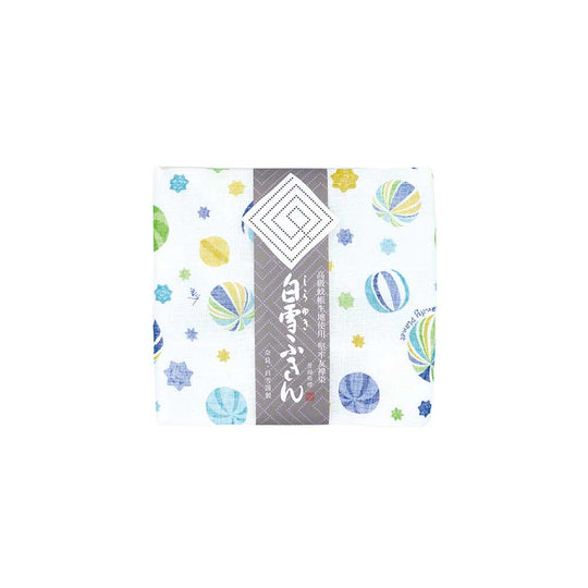 白雪友禅ふきん キャンディプラネット ブルー