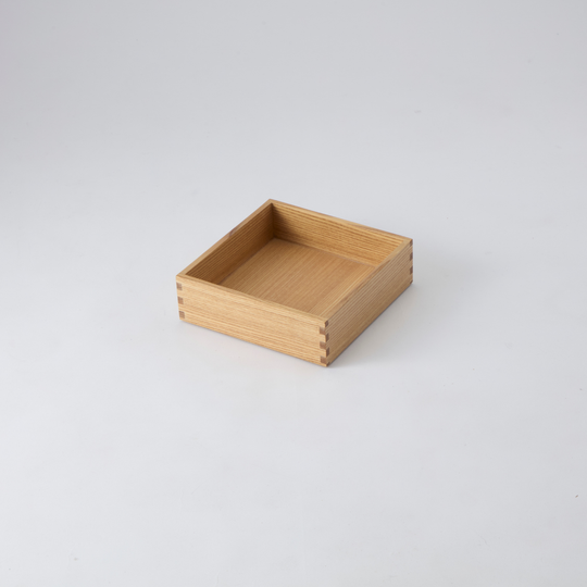 にちにち道具 白木塗 一段単品 (タモ)